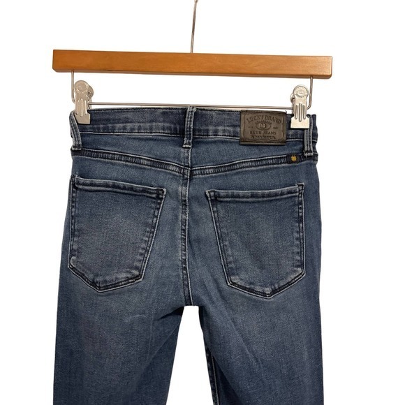 Lucky Brand Brooke Legging Jean Size 00 Distressed Pre-owned - Picture 6 of 13